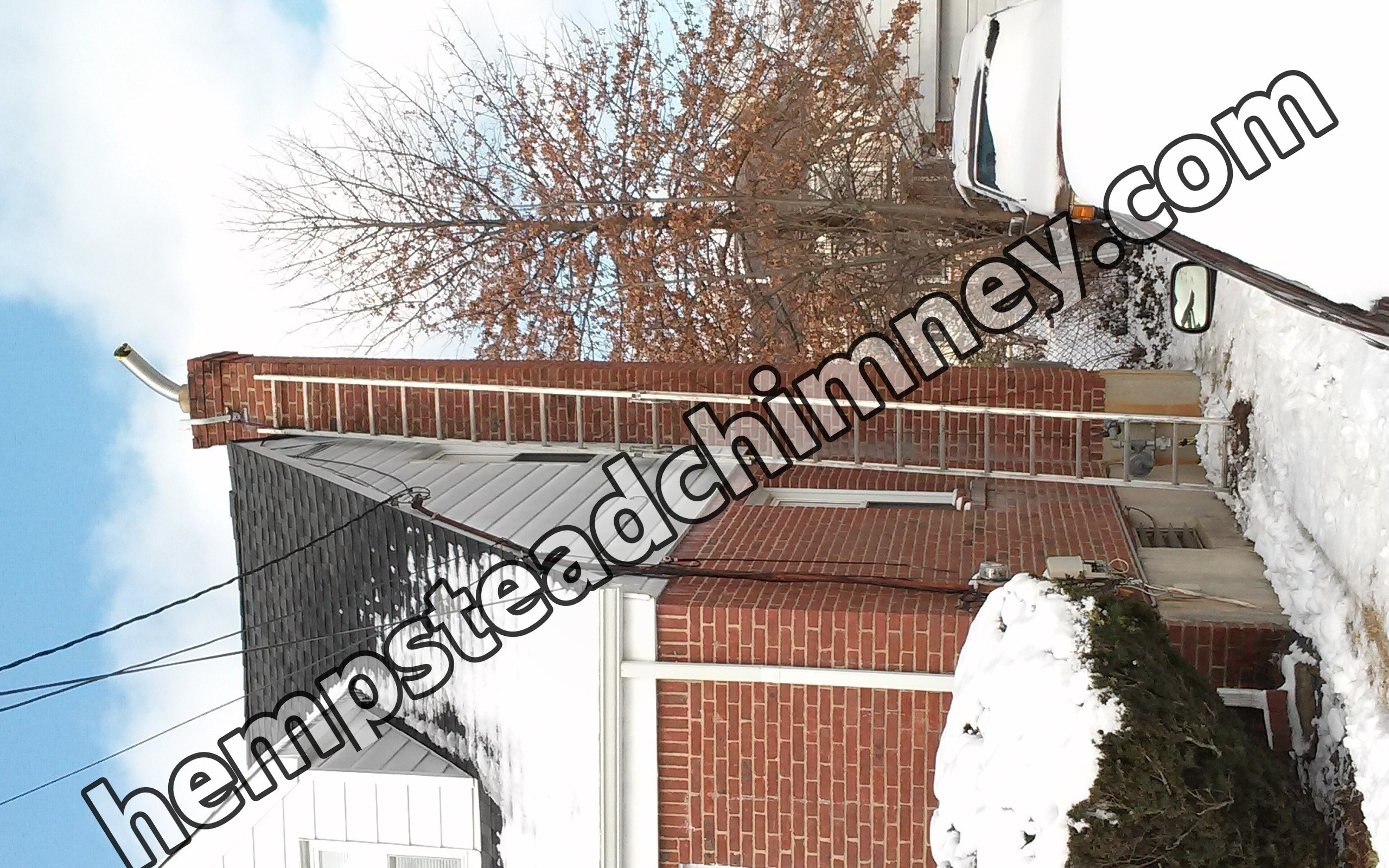Stainless steel chimney liner installation in Gibson, NY